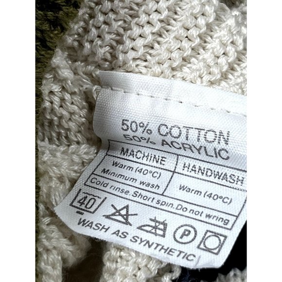 Glenbarra - Women's Casual Long Sleeve Sweater - Beige - Small - Picture 8 of 14